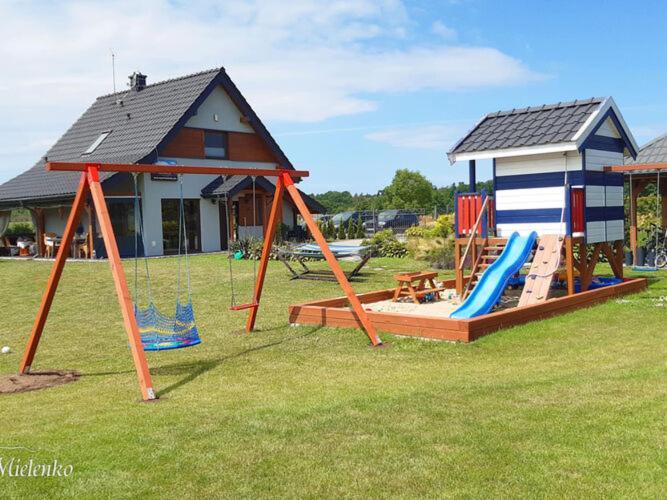 Holiday Home With A Terrace, Sauna, Jacuzzi Mielenko Kültér fotó